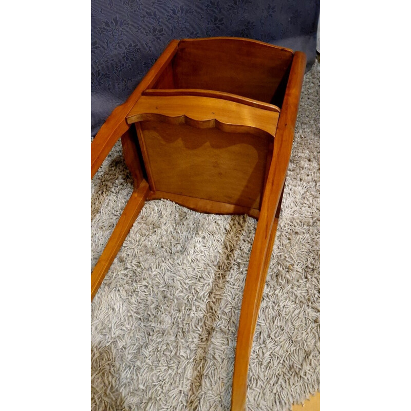 Vintage night stand in solid cherry wood