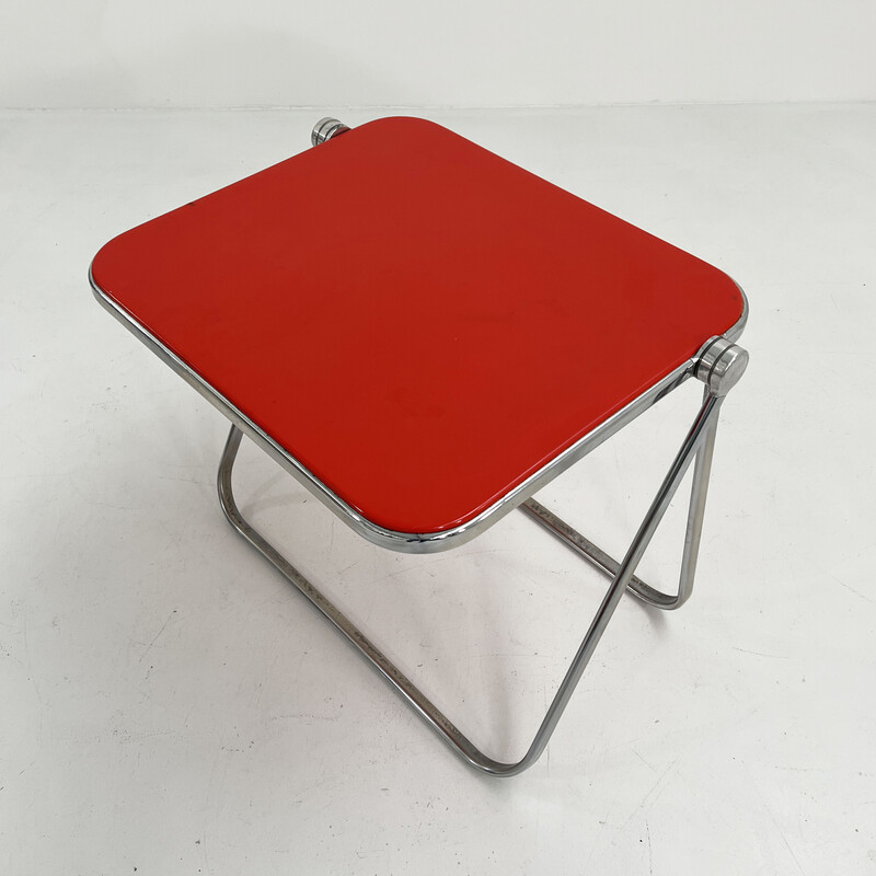 Vintage red Platone folding desk by Giancarlo Piretti for Anonima Castelli, 1970s