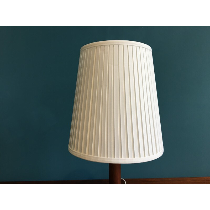 Mid century Scandinavian Wooden Table Lamp -1960s