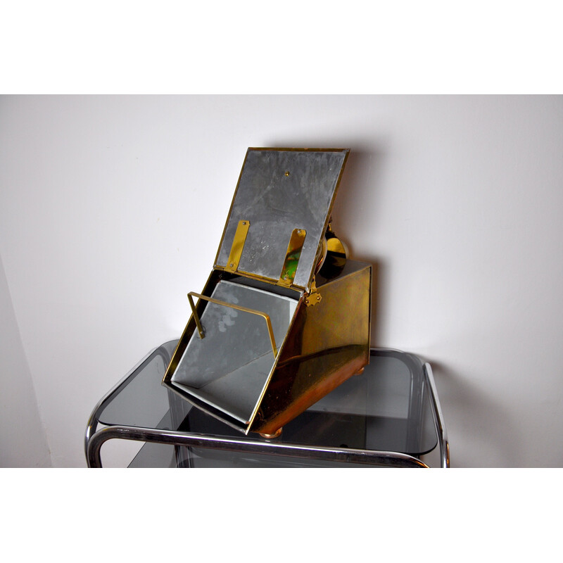 Vintage copper and brass ash collector by Valenti, Spain 1980