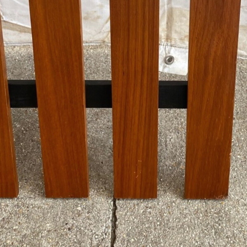 Vintage teak wall coat rack, 1960-1970