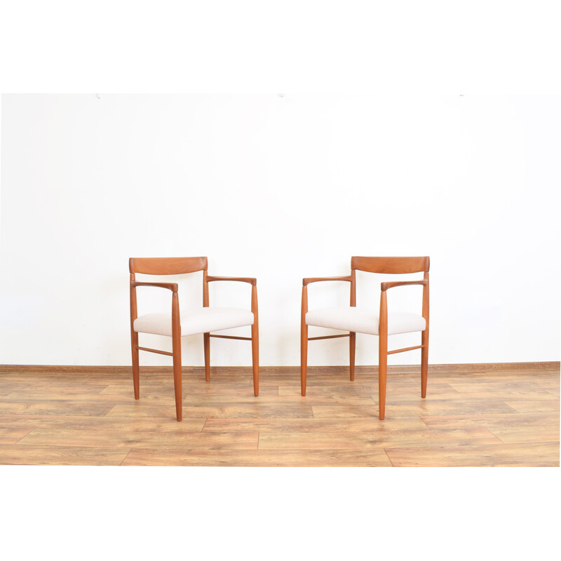 Vintage Teakholz-Sesselpaar von H. W. Klein für Bramin, 1960