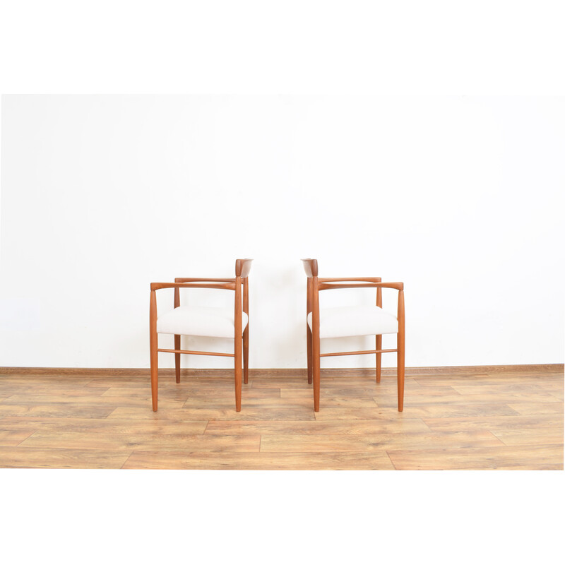 Pair of vintage teak armchairs by H. W. Klein for Bramin, 1960