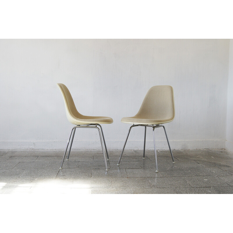 Ein Paar alte Dsx-Seitenstühle von Charles und Ray Eames für Herman Miller, 1960