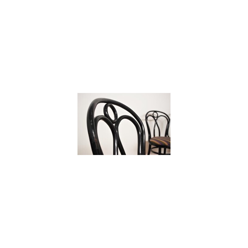 Ensemble de 4 chaises Thonet vintage, 1950