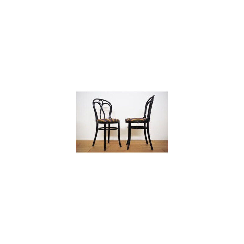 Set of 4 vintage Thonet chairs, 1950s