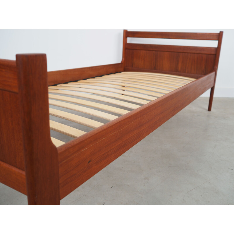 Vintage teak bed, Denmark 1970s