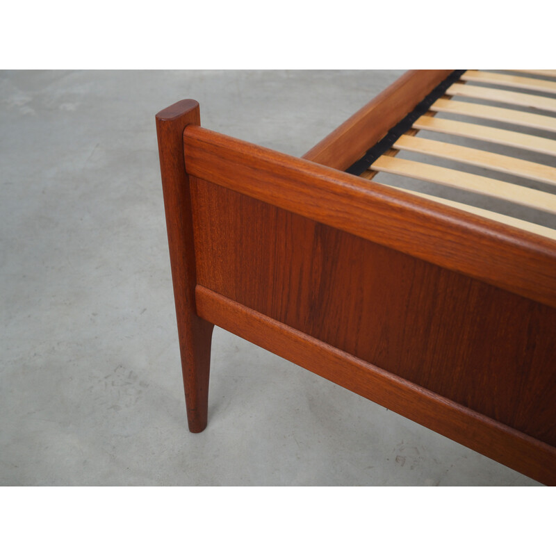 Vintage teak bed, Denmark 1970s