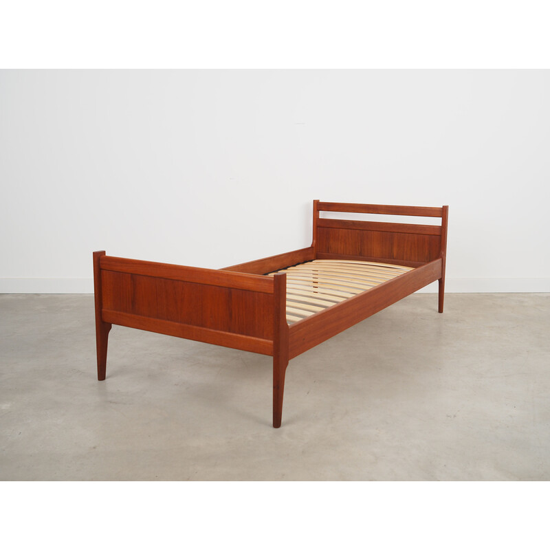 Vintage teak bed, Denmark 1970s