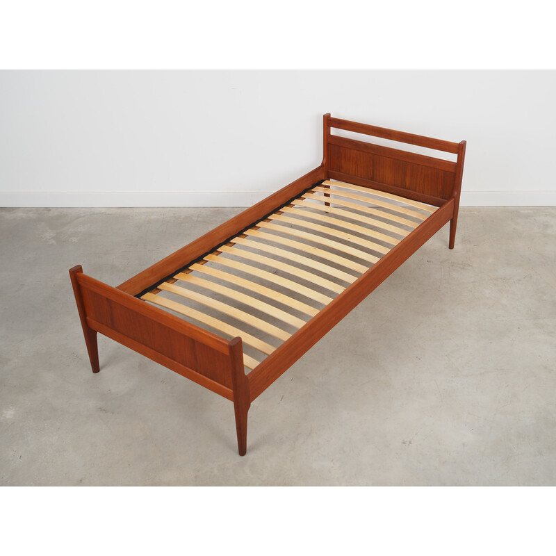 Vintage teak bed, Denmark 1970s