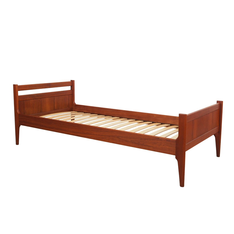 Letto vintage in teak, Danimarca, anni '70