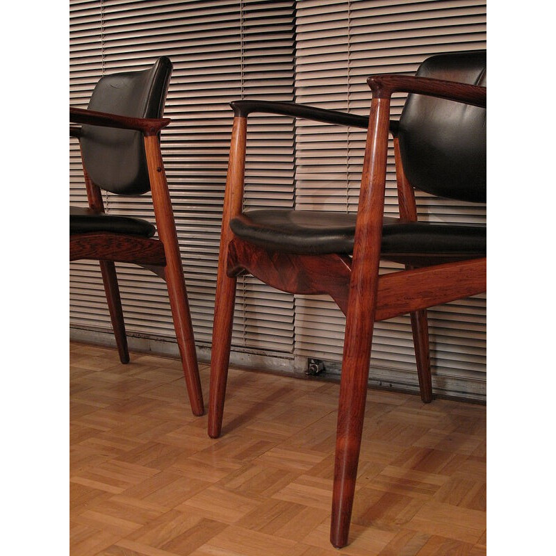 Erik Buch Model 67 Rosewood Armchairs