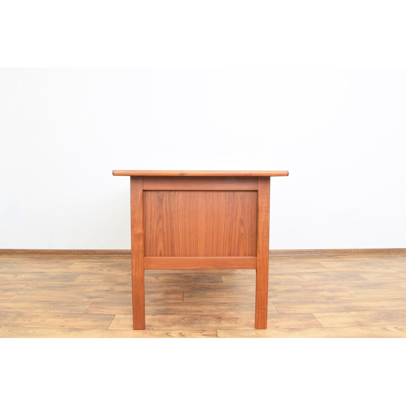 Mid-century Danish freestanding teak desk, 1960s