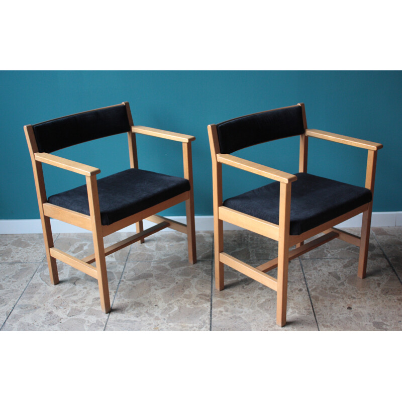Set of 4 dining chairs model 3242 by Børge Mogensen for Fredericia - 1960s
