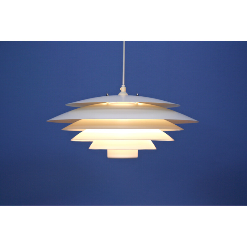 Suspension vintage danoise blanche édition Formlight - 1960