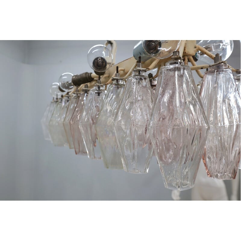Vintage "Poliedri" chandelier by Carlo Scarpa, 1960s