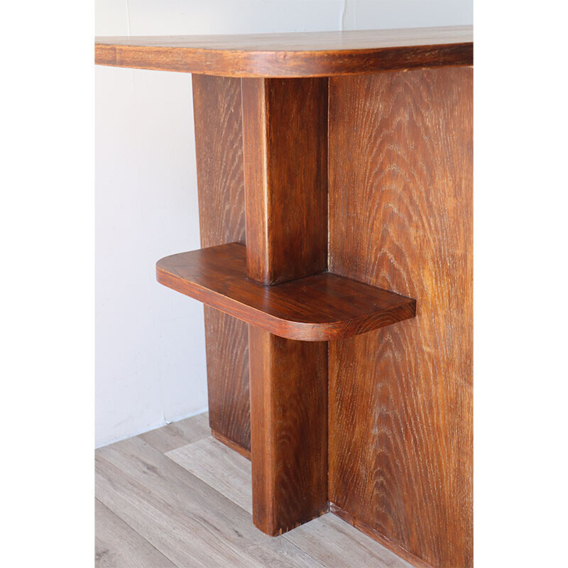 Vintage modernist oakwood desk, 1940