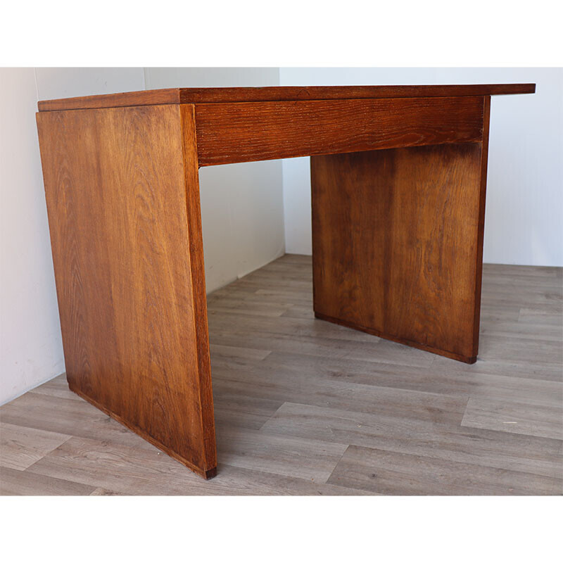 Vintage modernist oakwood desk, 1940