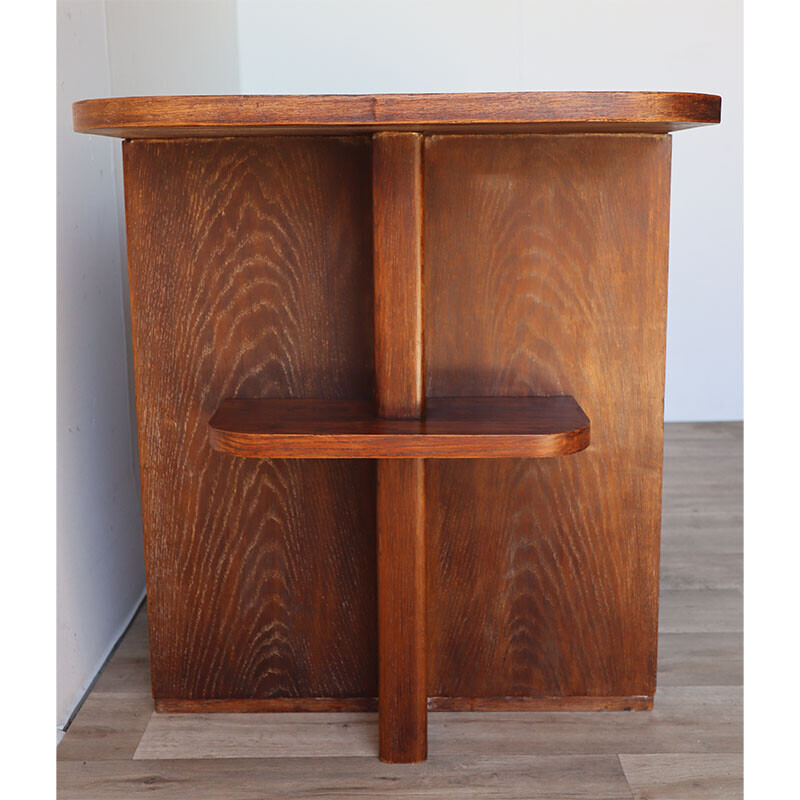 Vintage modernist oakwood desk, 1940