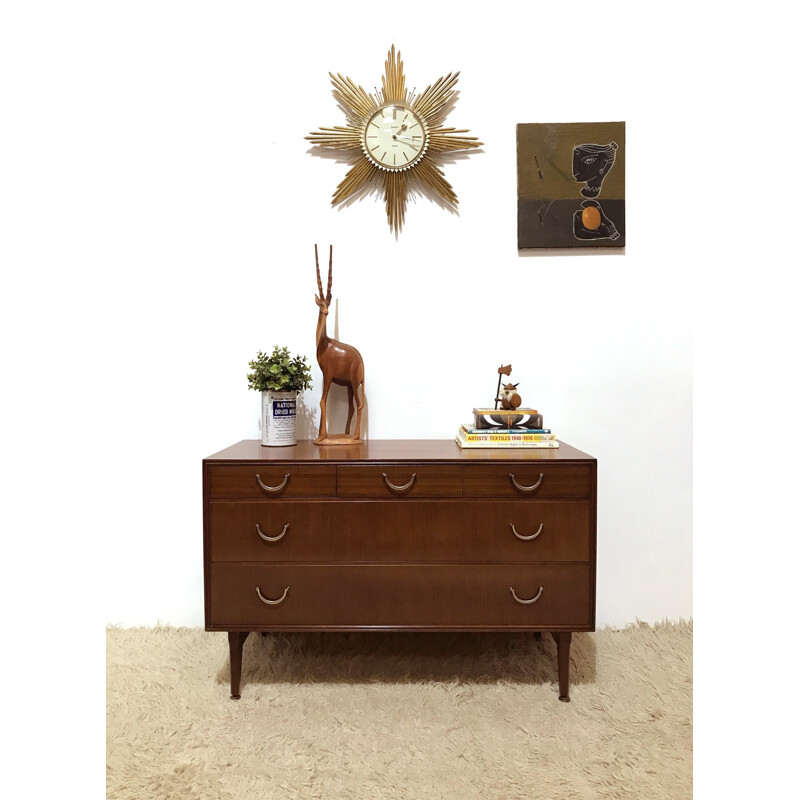 Original vintage mid century Meredew Tola small chest of drawers - 1960s