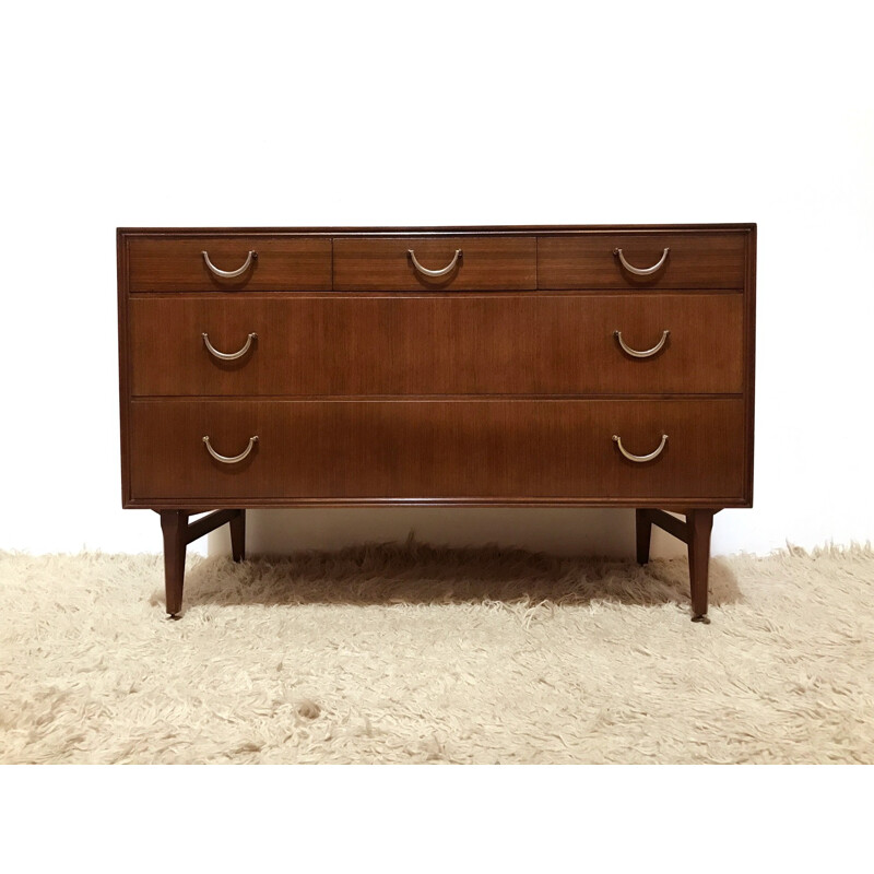 Original vintage mid century Meredew Tola small chest of drawers - 1960s