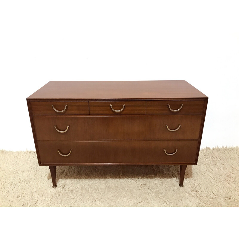 Original vintage mid century Meredew Tola small chest of drawers - 1960s