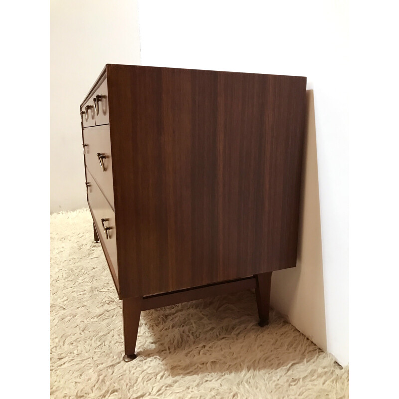 Original vintage mid century Meredew Tola small chest of drawers - 1960s