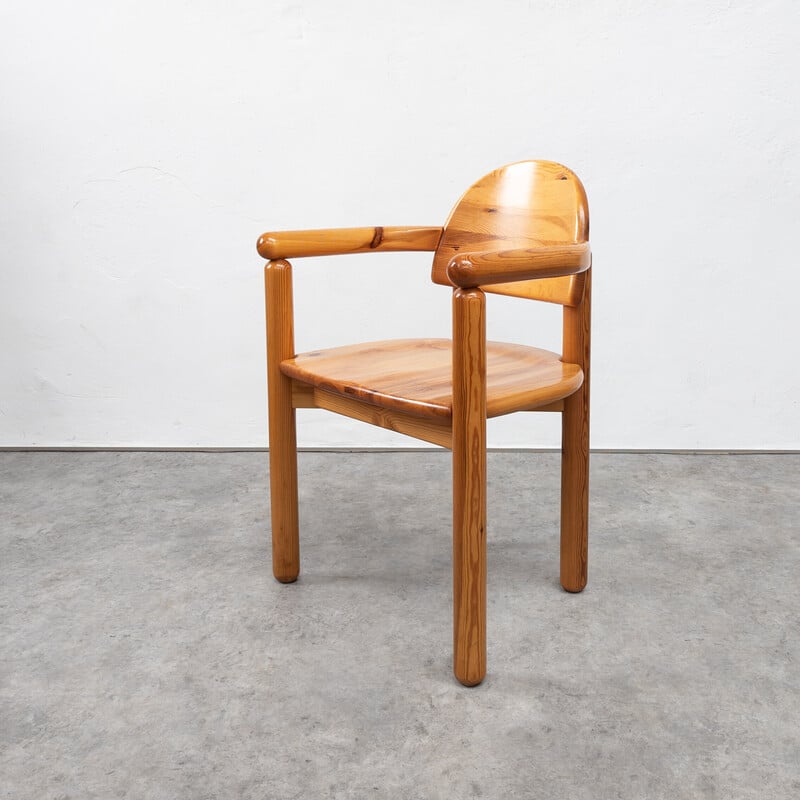 Pareja de sillas vintage de pino de Rainer Daumiller para Hirtshals Sawmill, Dinamarca Años 70