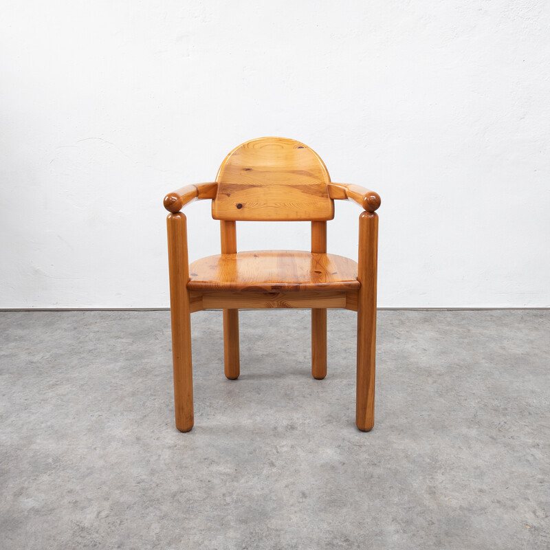 Paar Stühle aus Kiefernholz von Rainer Daumiller für Hirtshals Sawmill, Dänemark 1970er Jahre
