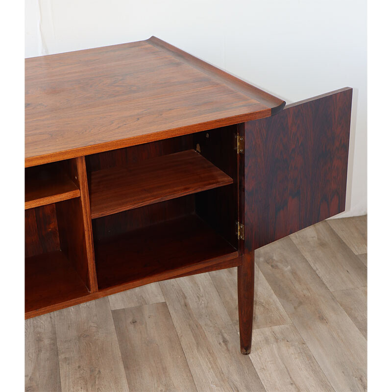 Vintage Scandinavian desk in rosewood by Arne Vodder for Hp Hansen, Denmark 1960