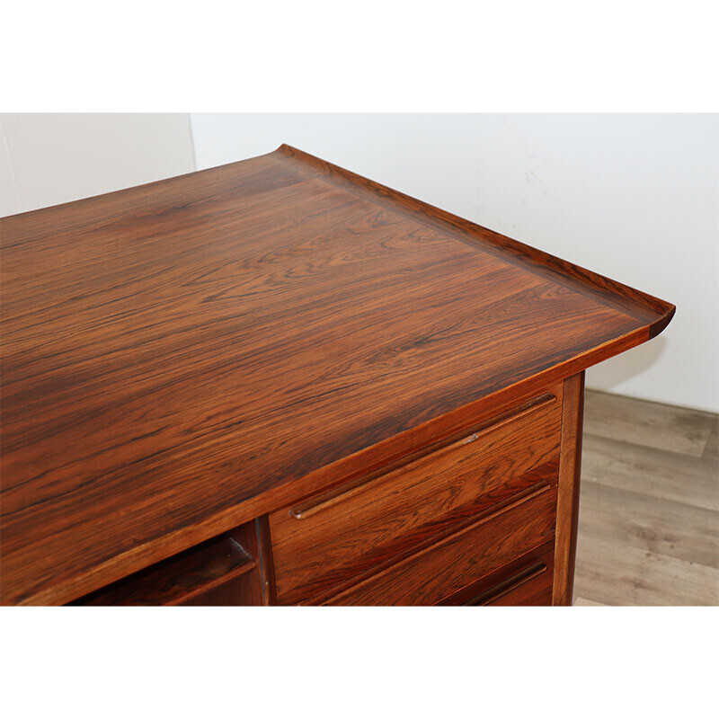 Vintage Scandinavian desk in rosewood by Arne Vodder for Hp Hansen, Denmark 1960