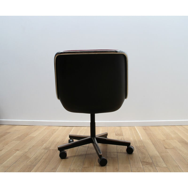 Vintage metal office chair by Charles Pollock for Knoll