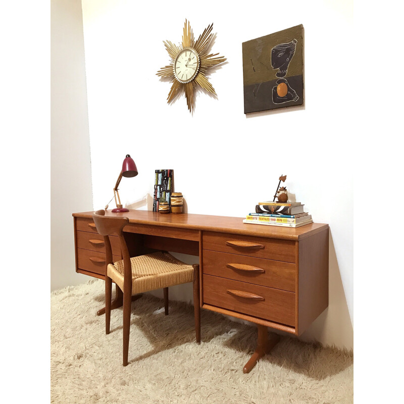 Stylish mid century Austinsuite desk - 1960s