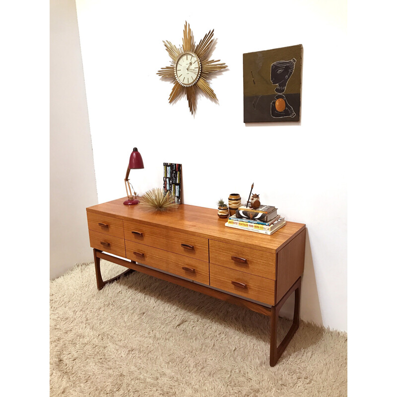 Mid Century G Plan Quadrille Sideboard by Roger Bennet - 1960s