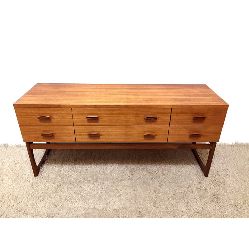 Mid Century G Plan Quadrille Sideboard by Roger Bennet - 1960s