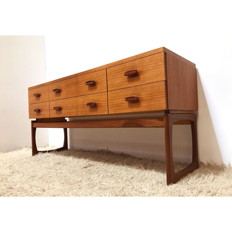 Mid Century G Plan Quadrille Sideboard by Roger Bennet - 1960s
