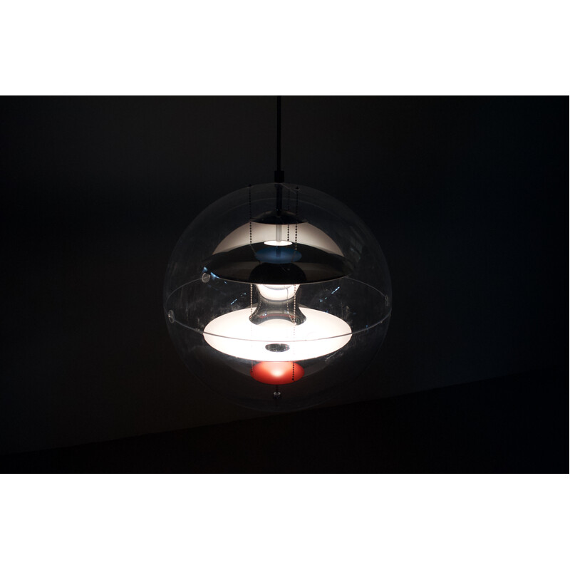 Vintage Vp Globe pendant lamp by Verner Panton for Louis Poulsen, 1970