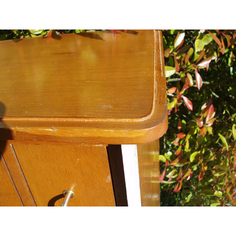 Mid century oak veener chest of drawers - 1960s