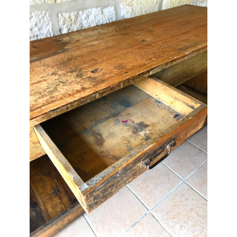 Vintage oakwood countertop