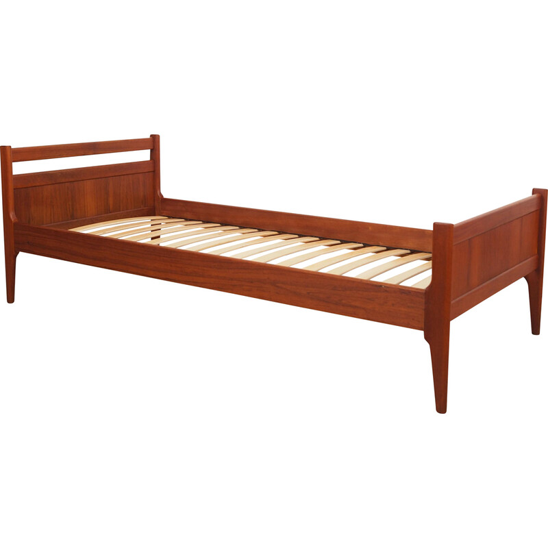 Letto vintage in teak, Danimarca, anni '70