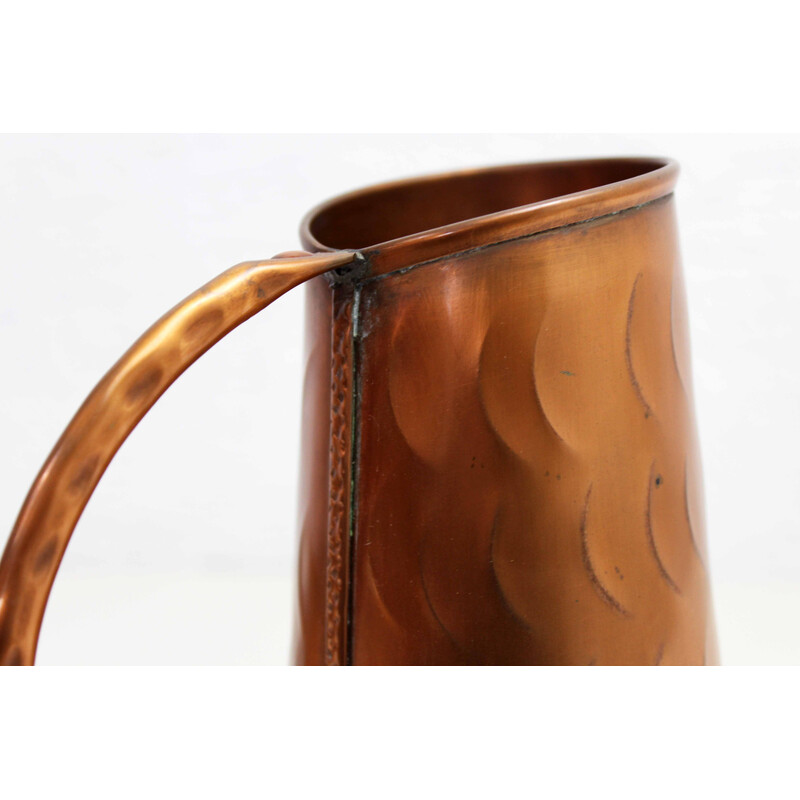 Vintage copper watering can and pourer, 1960