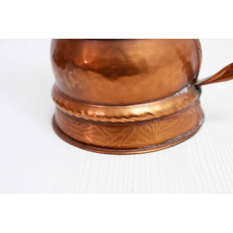 Vintage copper watering can and pourer, 1960