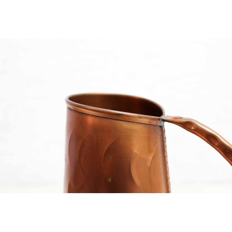 Vintage copper watering can and pourer, 1960