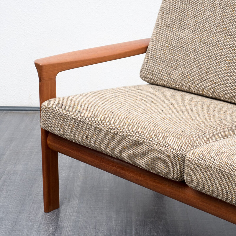 Two seater sofa with stool by Sven Ellekaer for Komfort - 1960s