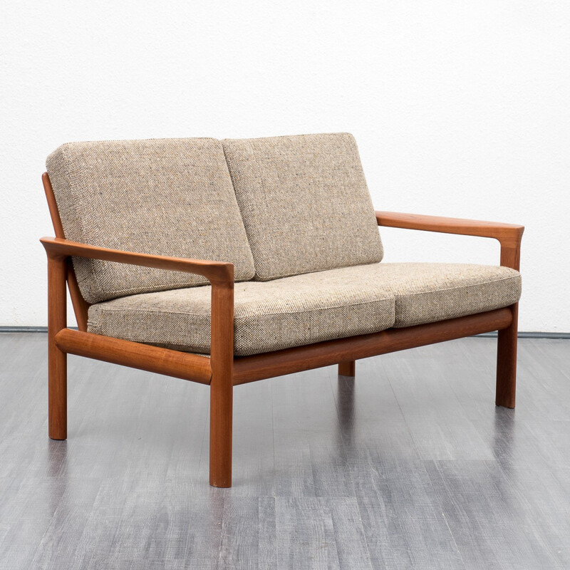 Two seater sofa with stool by Sven Ellekaer for Komfort - 1960s