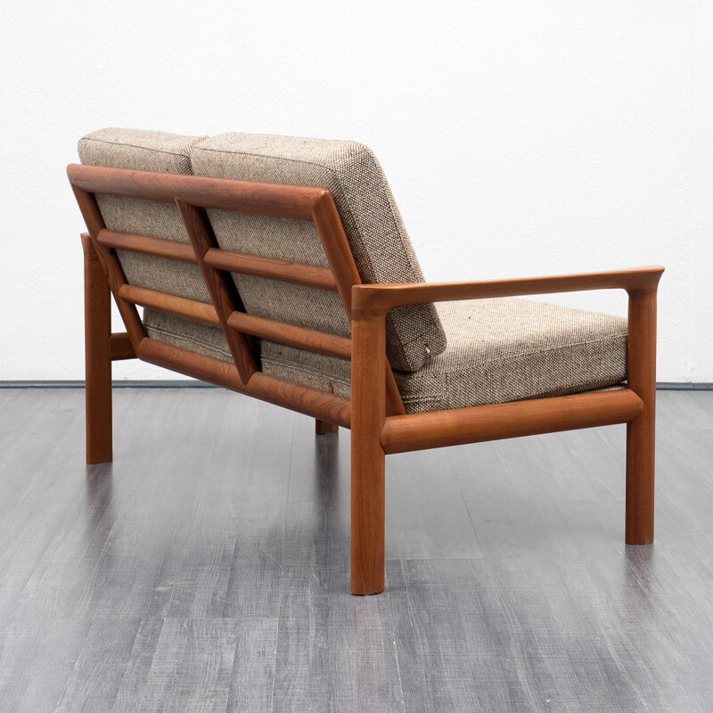 Two seater sofa with stool by Sven Ellekaer for Komfort - 1960s