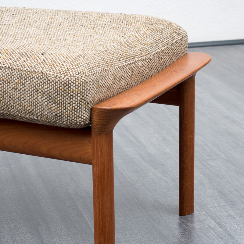 Two seater sofa with stool by Sven Ellekaer for Komfort - 1960s