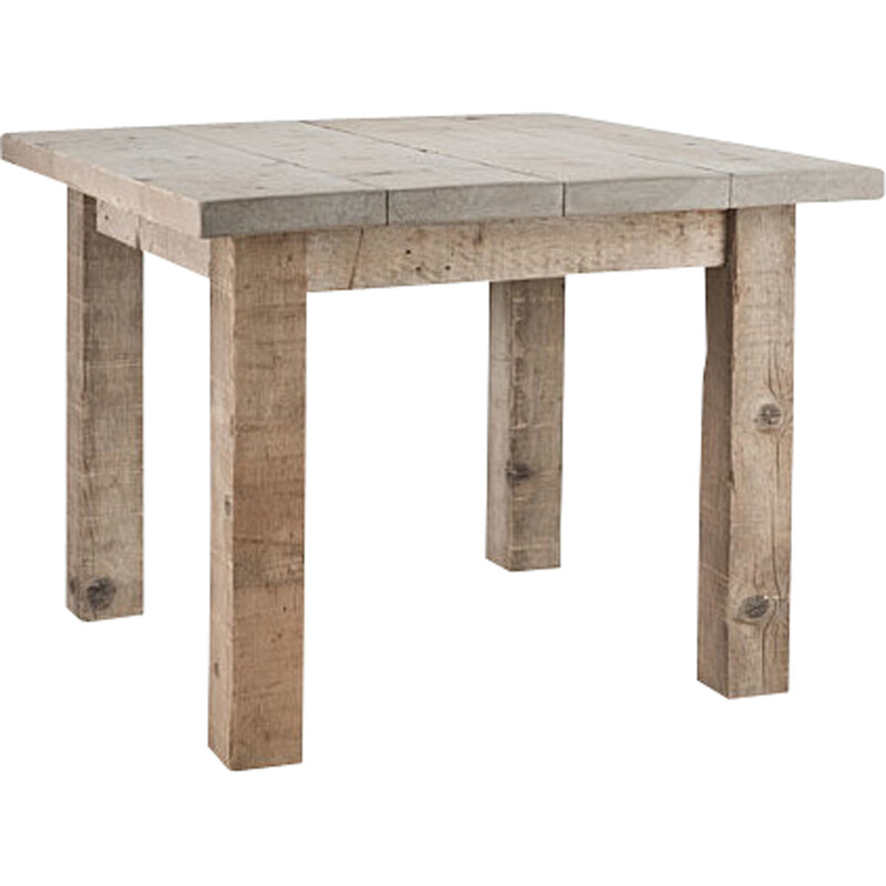GERMAINE family table 100 x 100cm in solid pine