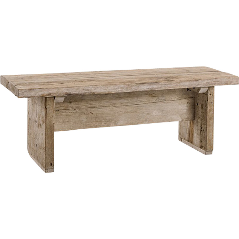 GERMAIN rustic bench in solid pine