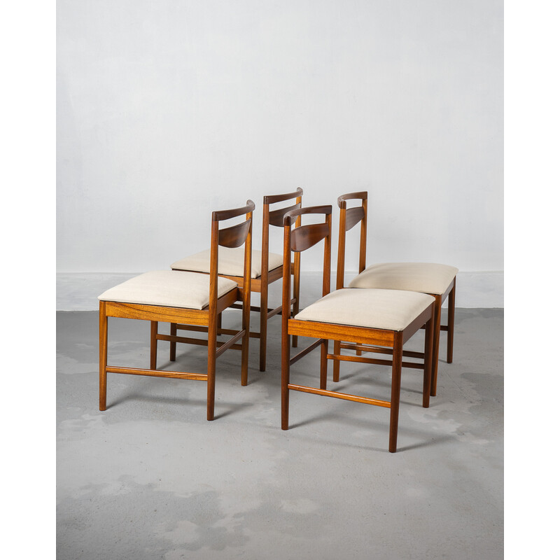 Conjunto de 4 cadeiras de teca vintage de Tom Robertson para A.H. Mcintosh and Co, Reino Unido 1970